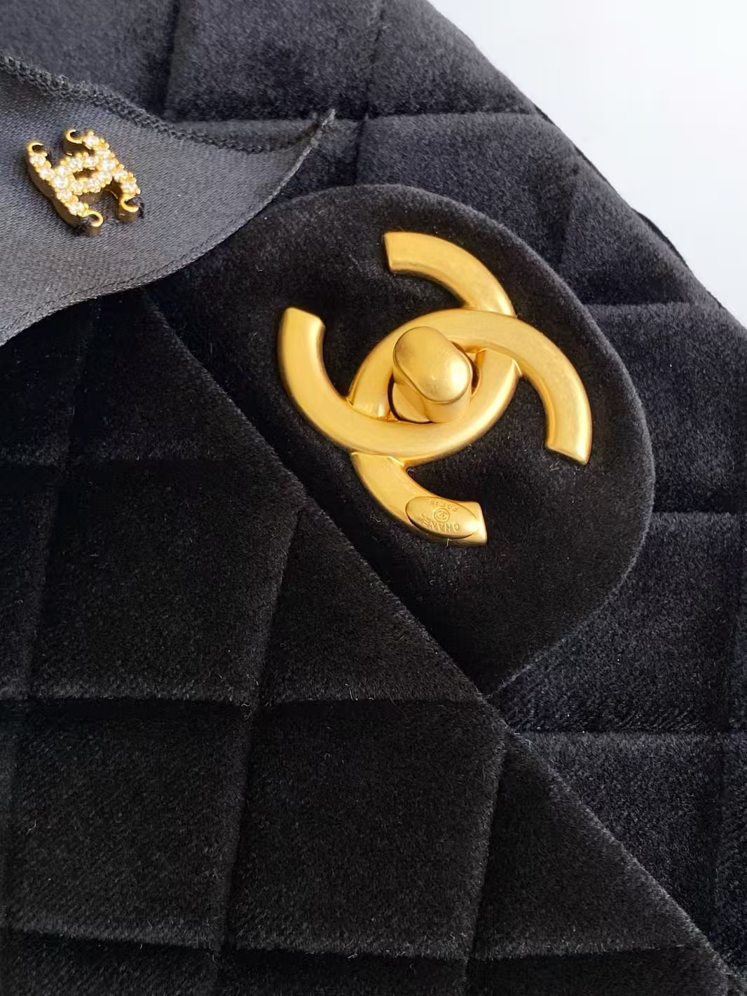 Ch**el Mini Flap Bag with Top Handle 13x20x6cm