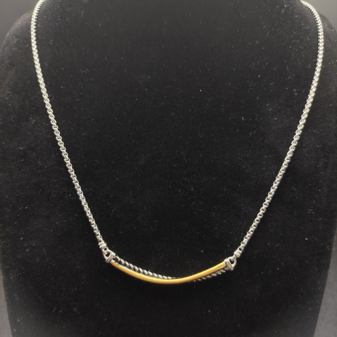 David Yurman Smile Necklace(Chain length 45+5cm delay chain,Chain thickness 2mm)