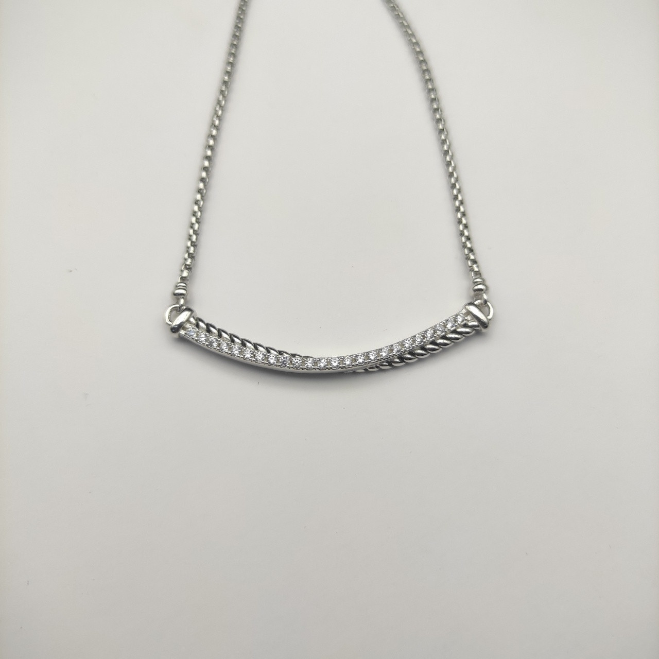 David Yurman Smile Necklace(Chain length 45+5cm delay chain,Chain thickness 2mm)
