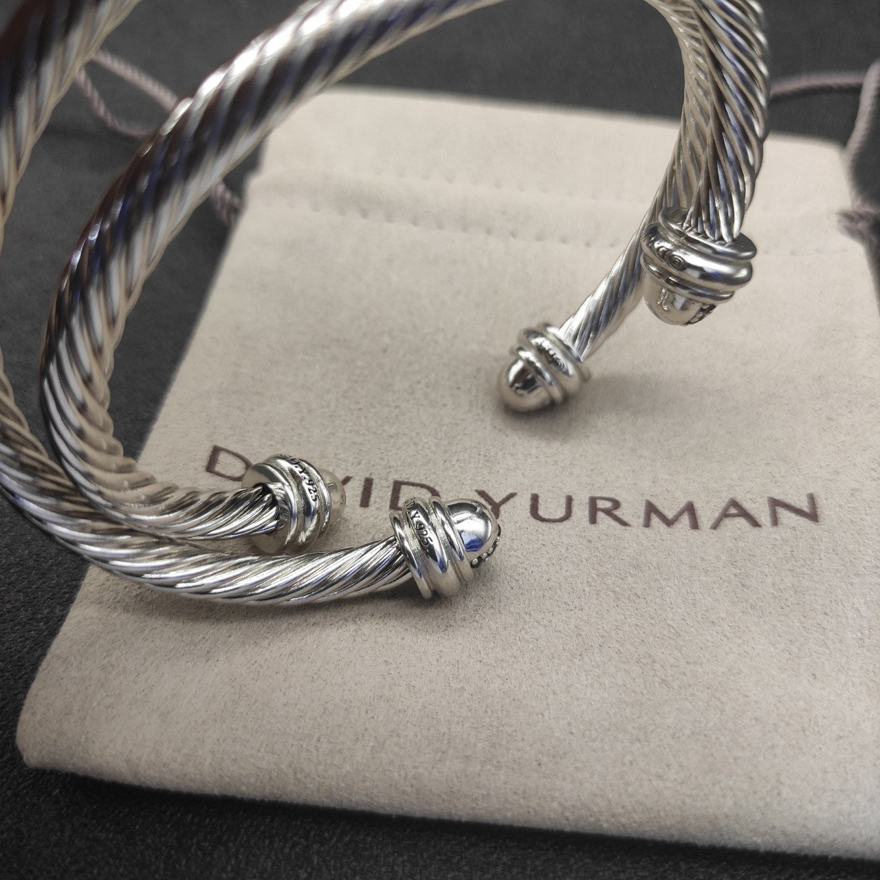 David Yurman 5mm Wrap Bracelet(wrist circumference 15-20cm)