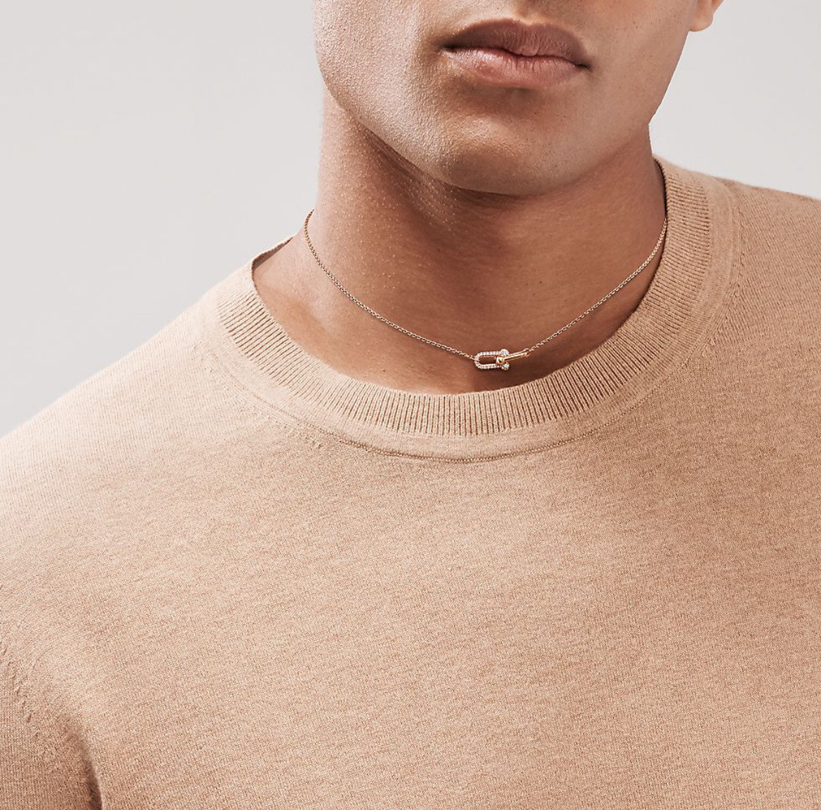 Tiffany & Co. Diamond-encrusted Double-ring Necklace