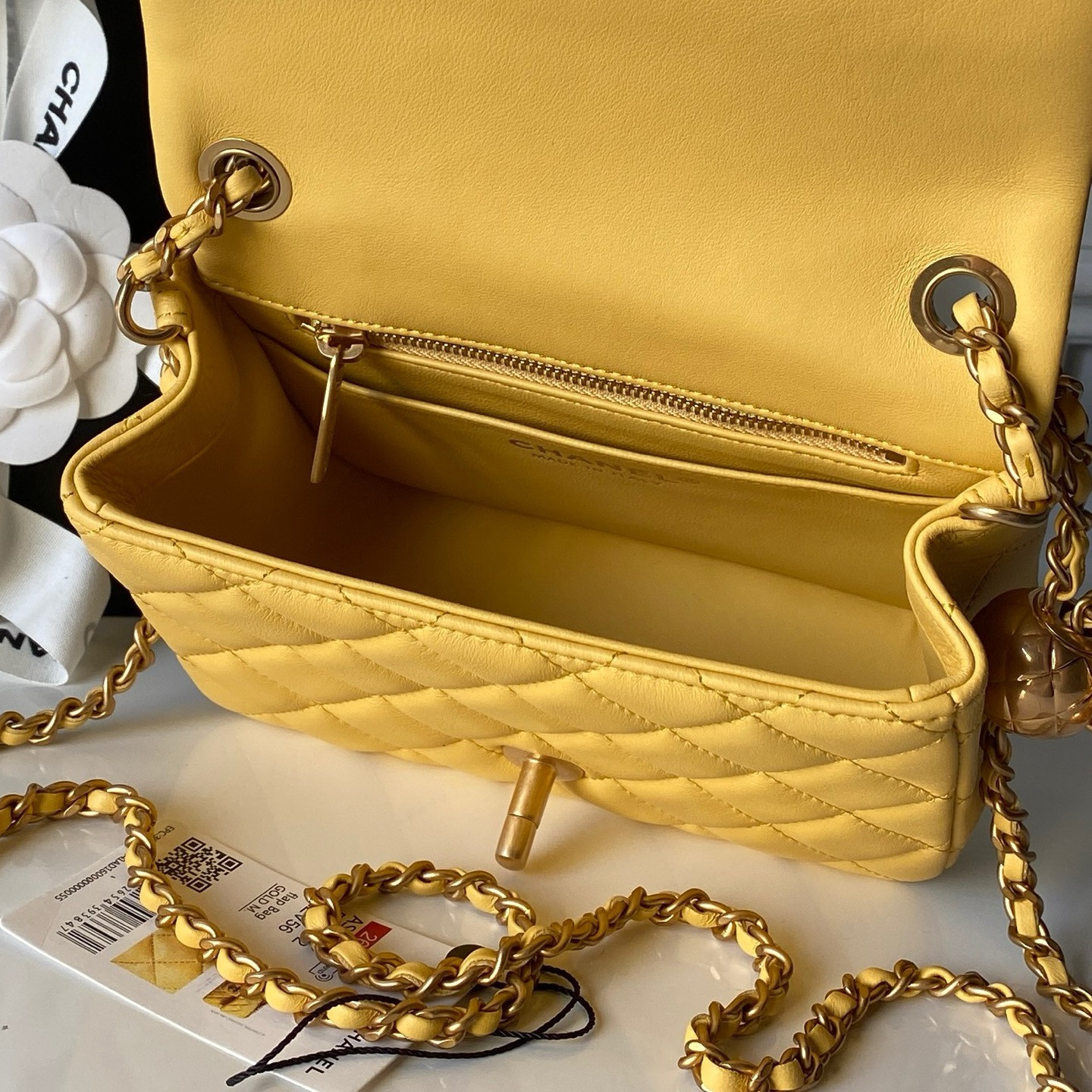 Ch**el MINI FLAP BAG 13.5x17x8cm