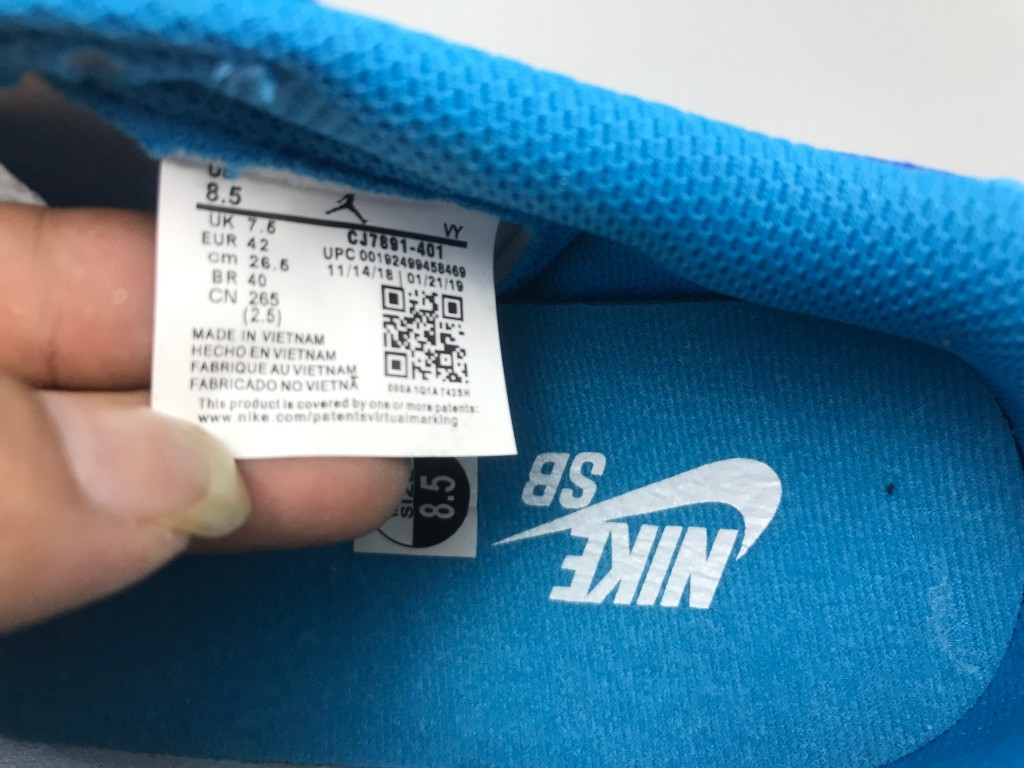 UA NIKE SB AIR JORDAN 1 LOW QS "ERIC KOSTON"