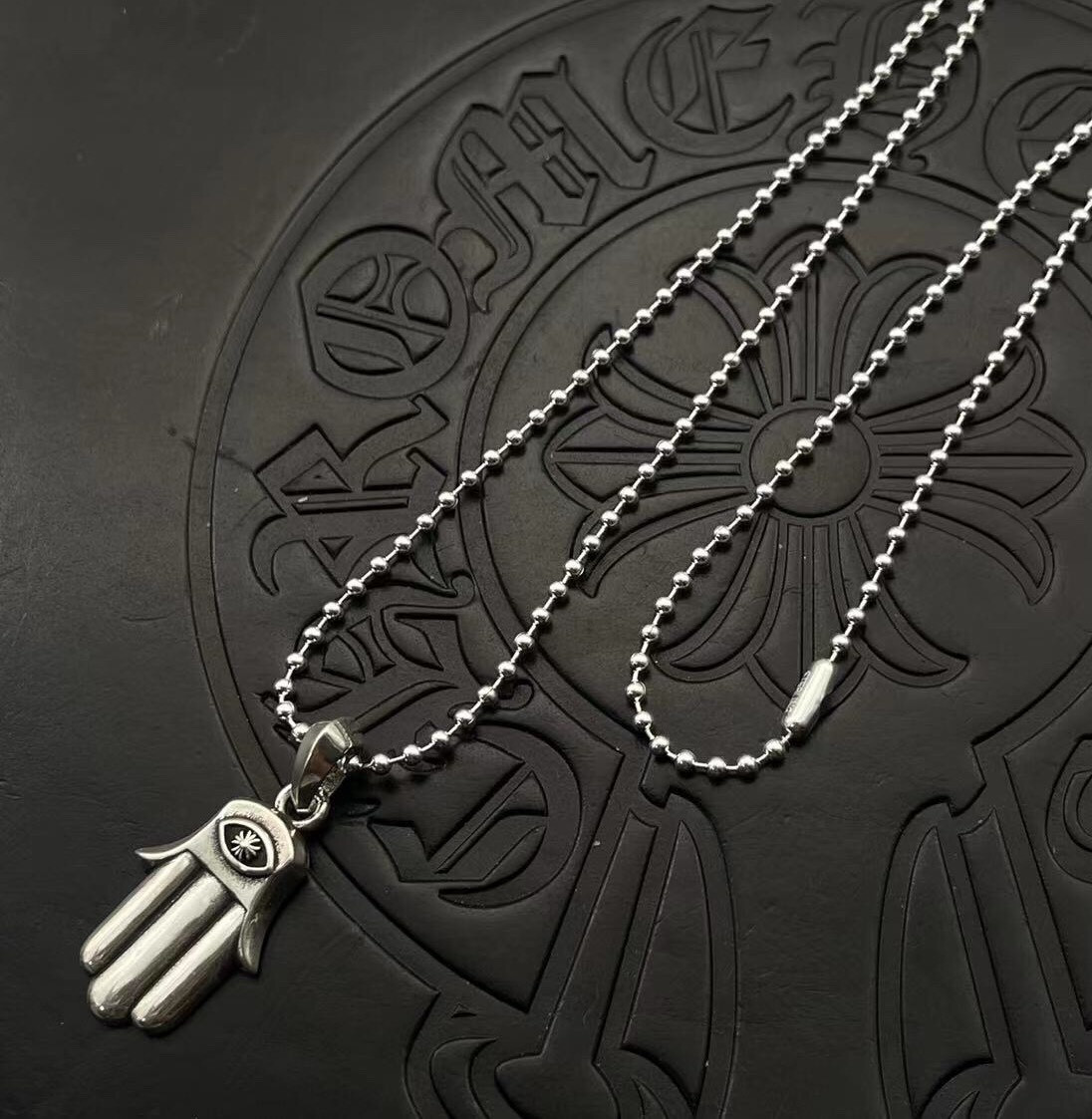 Ch*0me He**ts Moon Goddess Hand Necklace