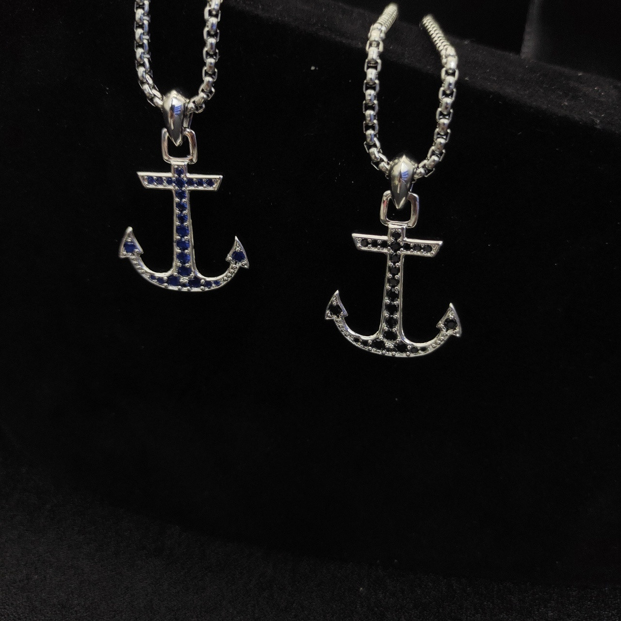 David Yurman sea ​​anchor Necklace(Chain length 50+5cm delay chain Chain thickness 3mm)