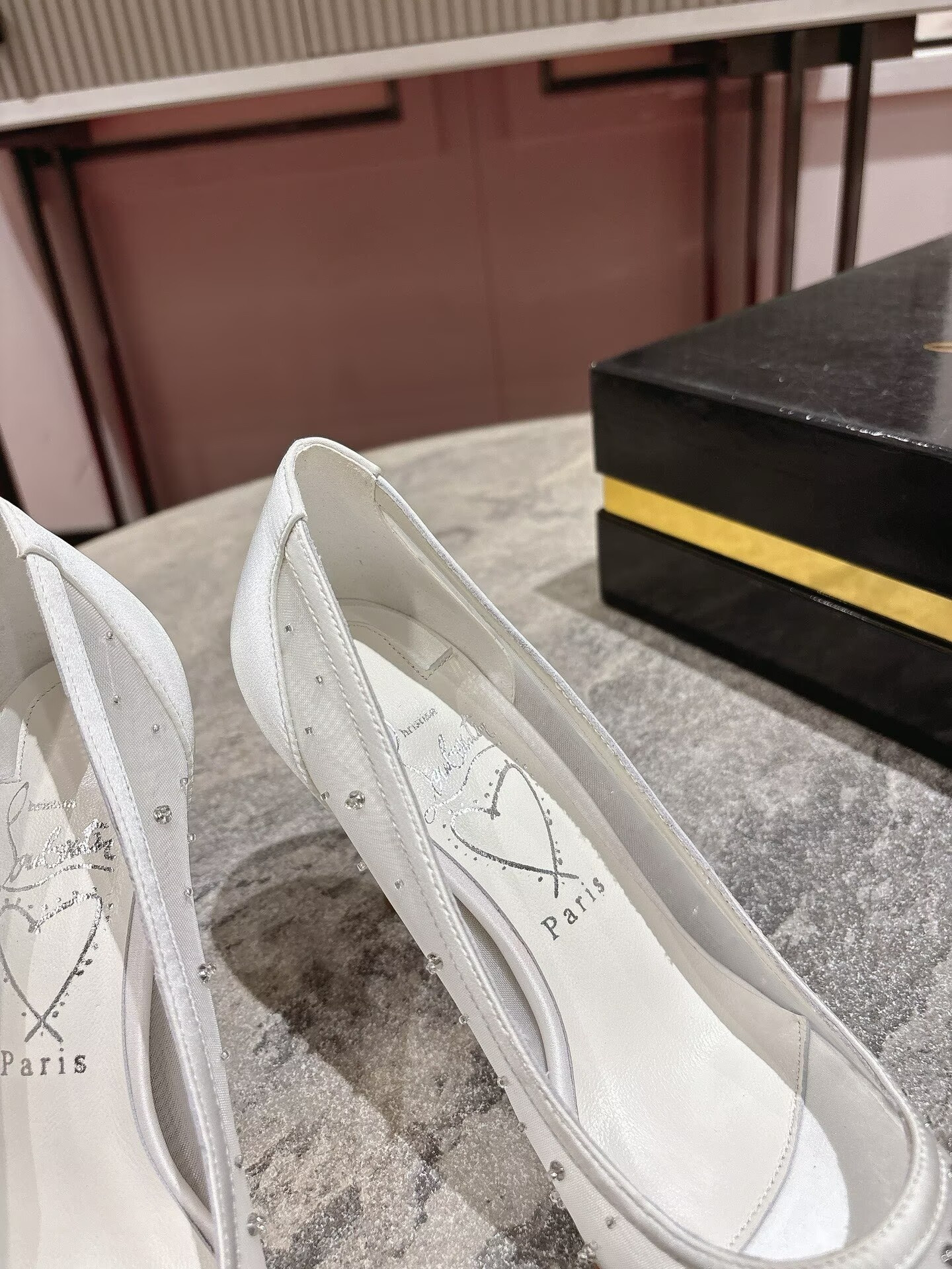 UA Chr1st1an Louboutin Miss Z Sparkling Pumps