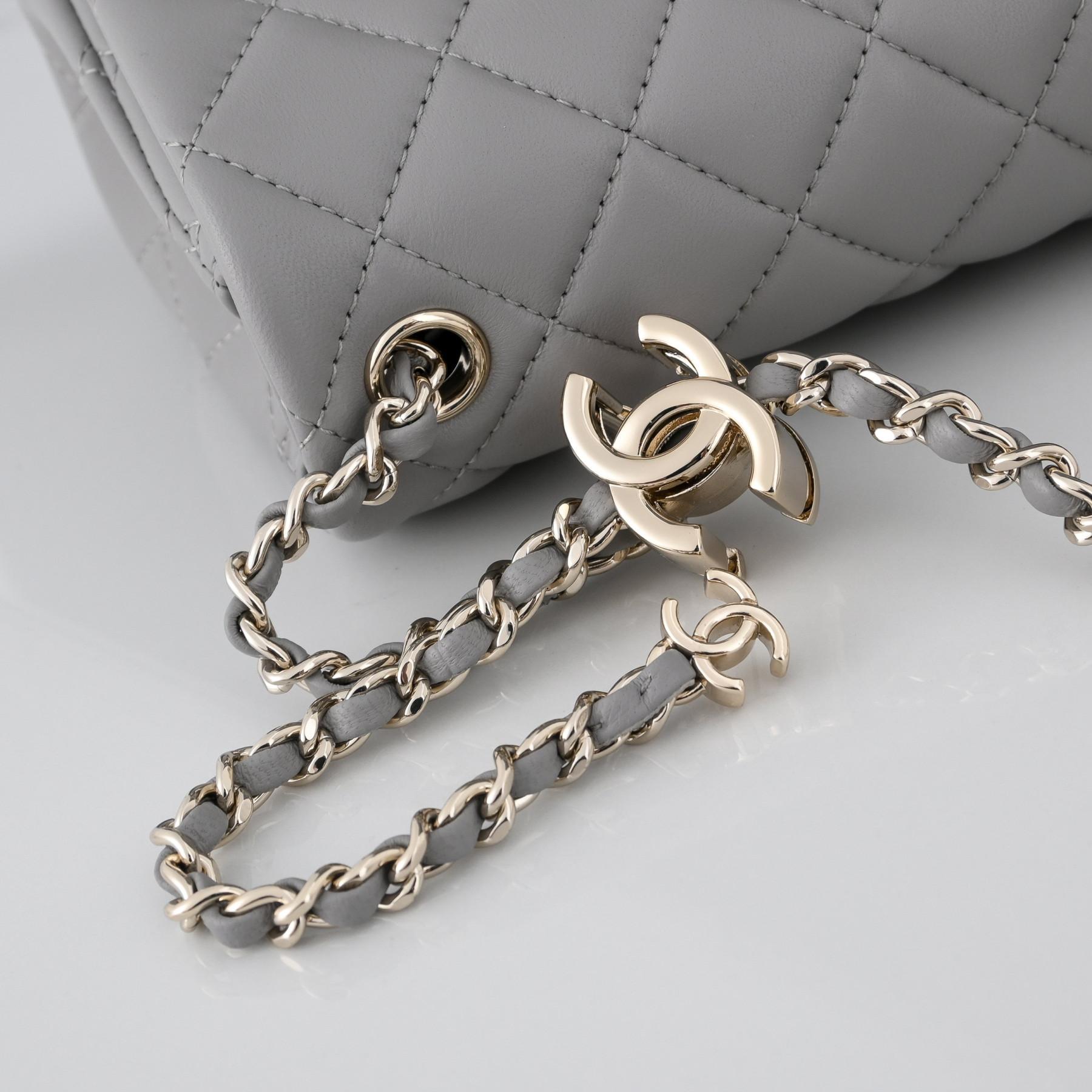 Ch**el classic flap handbag cf as5758 18x13x7cm