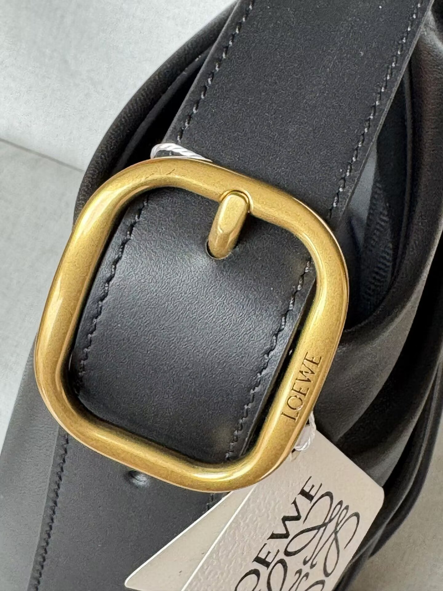 L0ew* Draped Tote in Mellow Nappa Lambskin 30x29x13cm