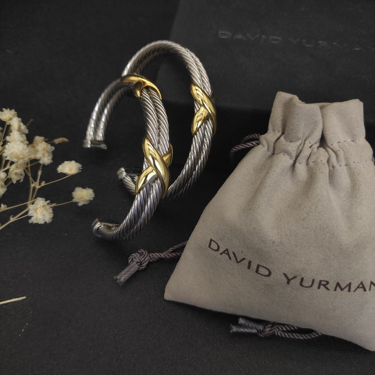 David Yurman 10mm X Bracelet (wrist circumference 15-20cm)