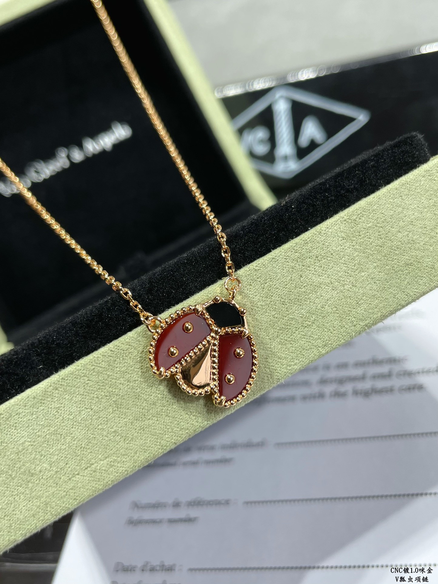 V*n Cl**f & Arpels ladybug Necklace