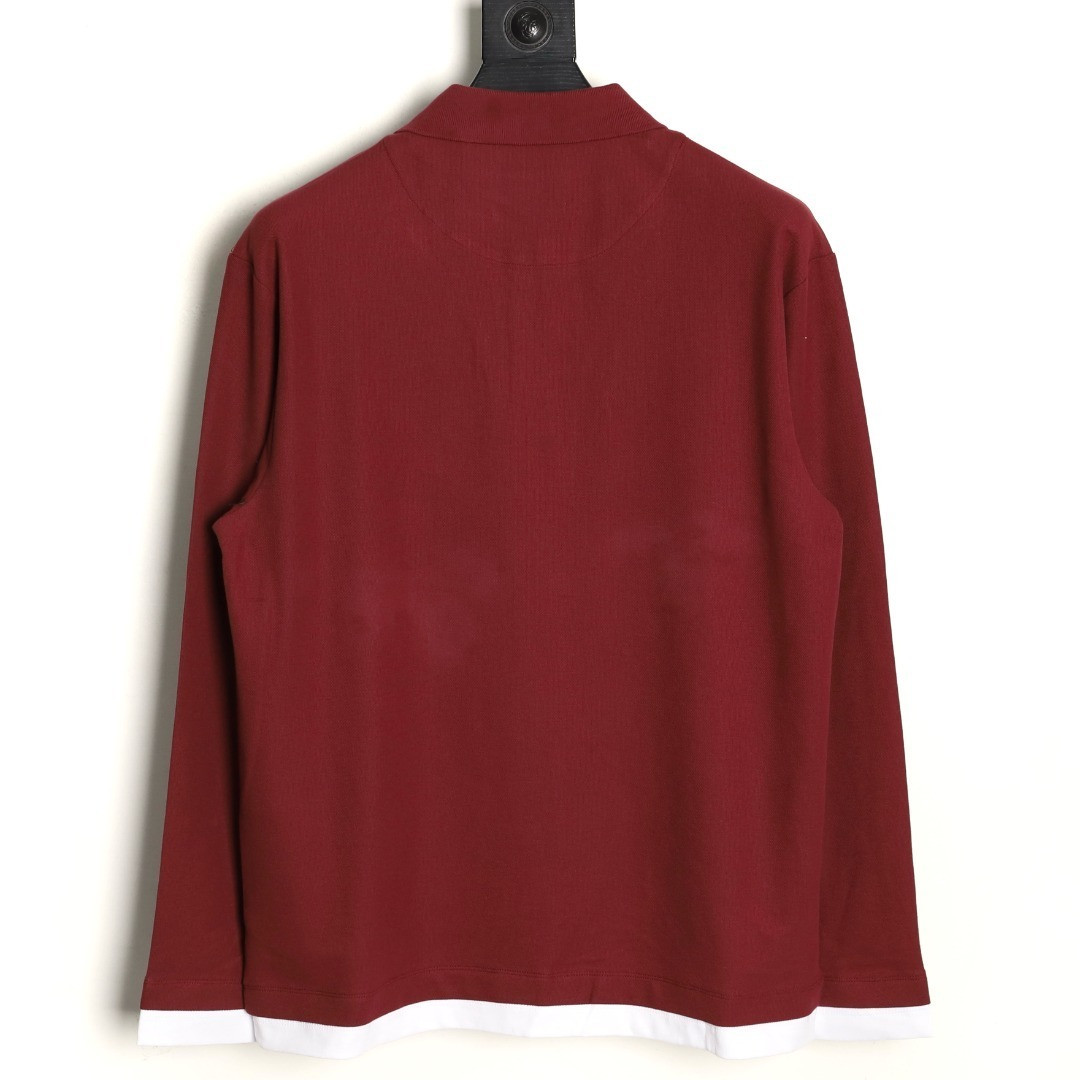 Pra*a Long-sleeved Polo Shirt