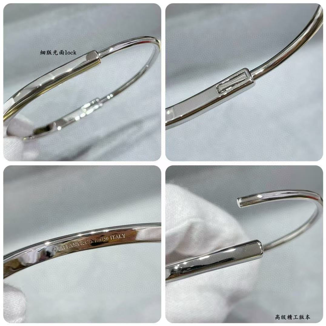 T*f*ny & Co. Lock Slim Smooth Bracelet