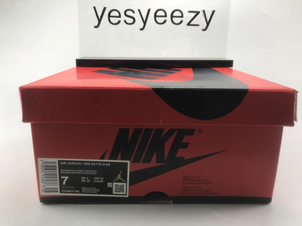 UA AIR JORDAN 1 MID SE FRLS NA "FEARLESS"