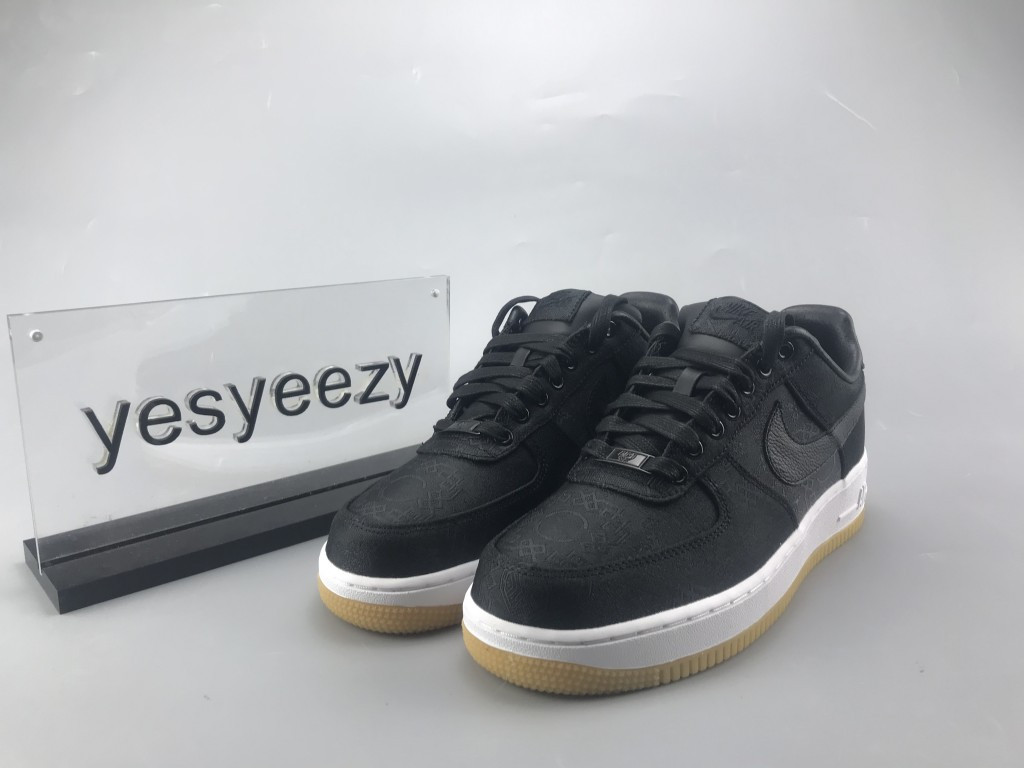 UA NIKE FRAGMENT DESIGN X CLOT X AIR FORCE 1 "BLACK SILK"