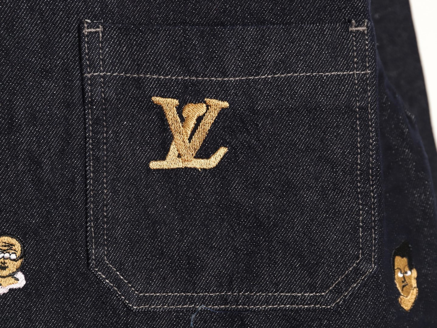 L0vis Vvtt0n LV Denim Coats Suit