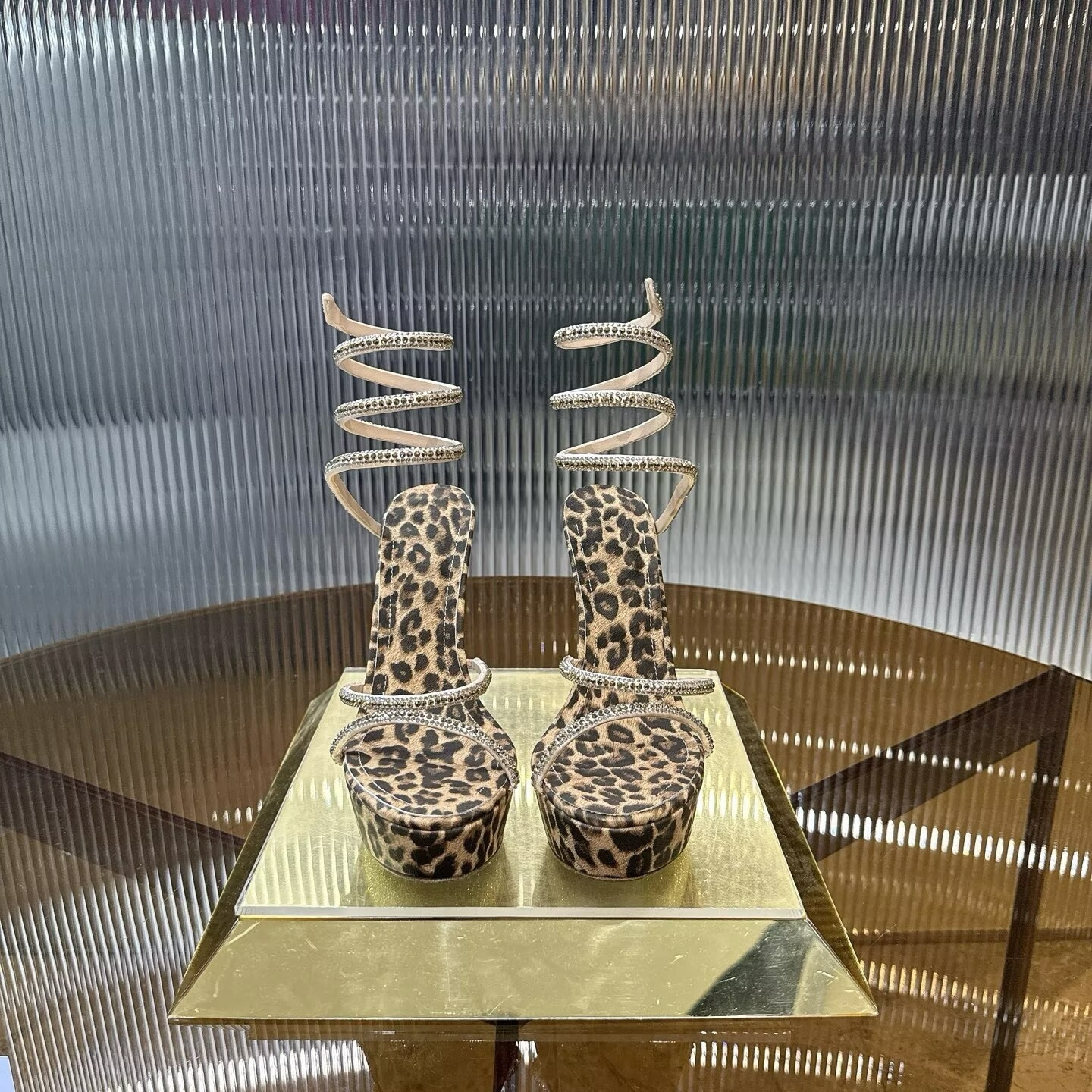 UA Rene Ca0v1LLa Cleo Animalier Platform Sandals