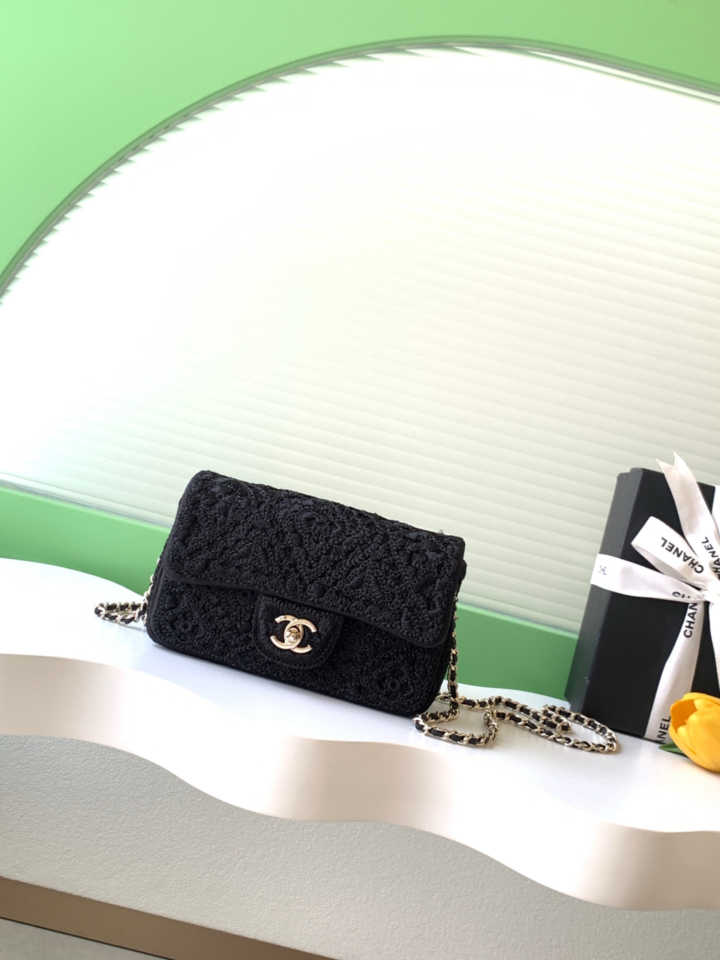Ch**el flap bag as4561 14x21x8cm