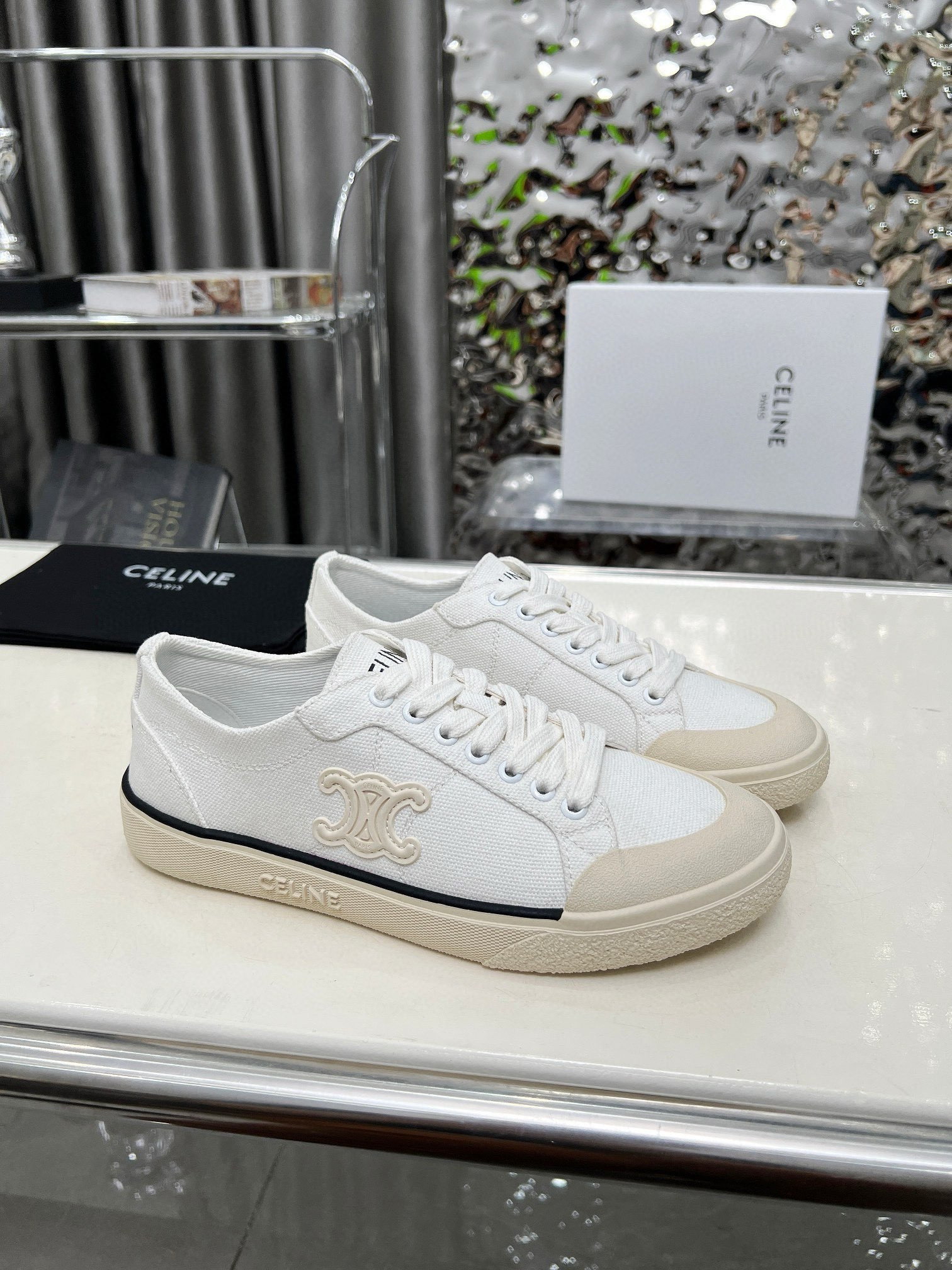 UA Ce1i*e ALAN SNEAKERS WITH TRIOMPHE IN Canvas