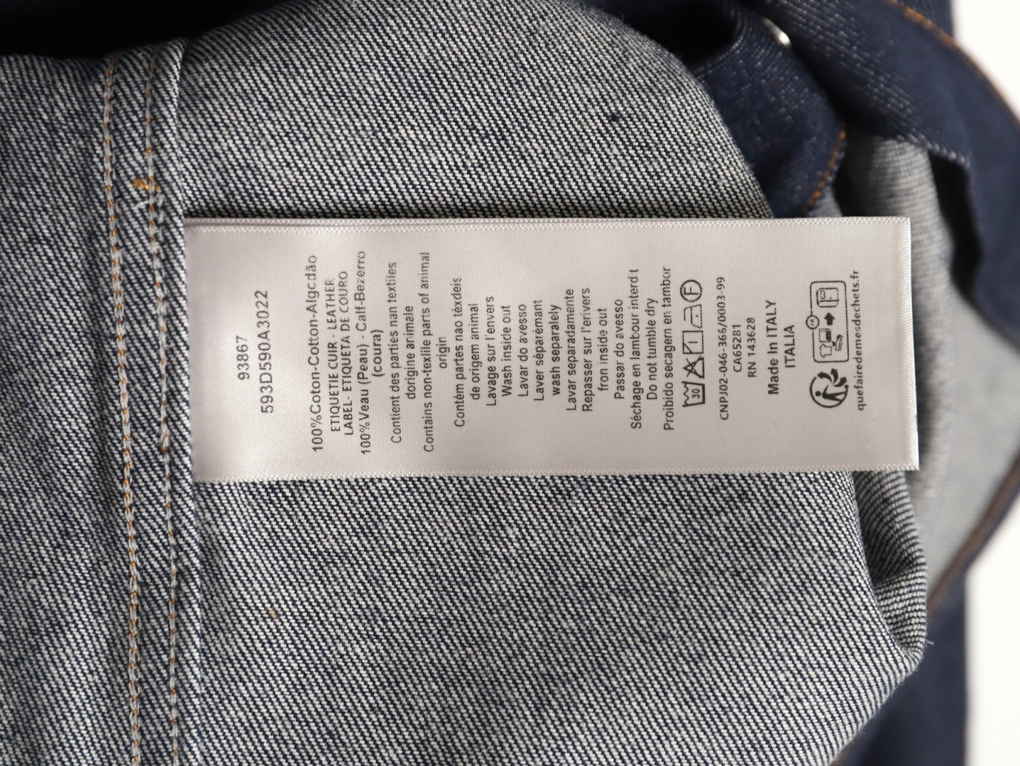 D10r 25Fw Denim Jacket Suit