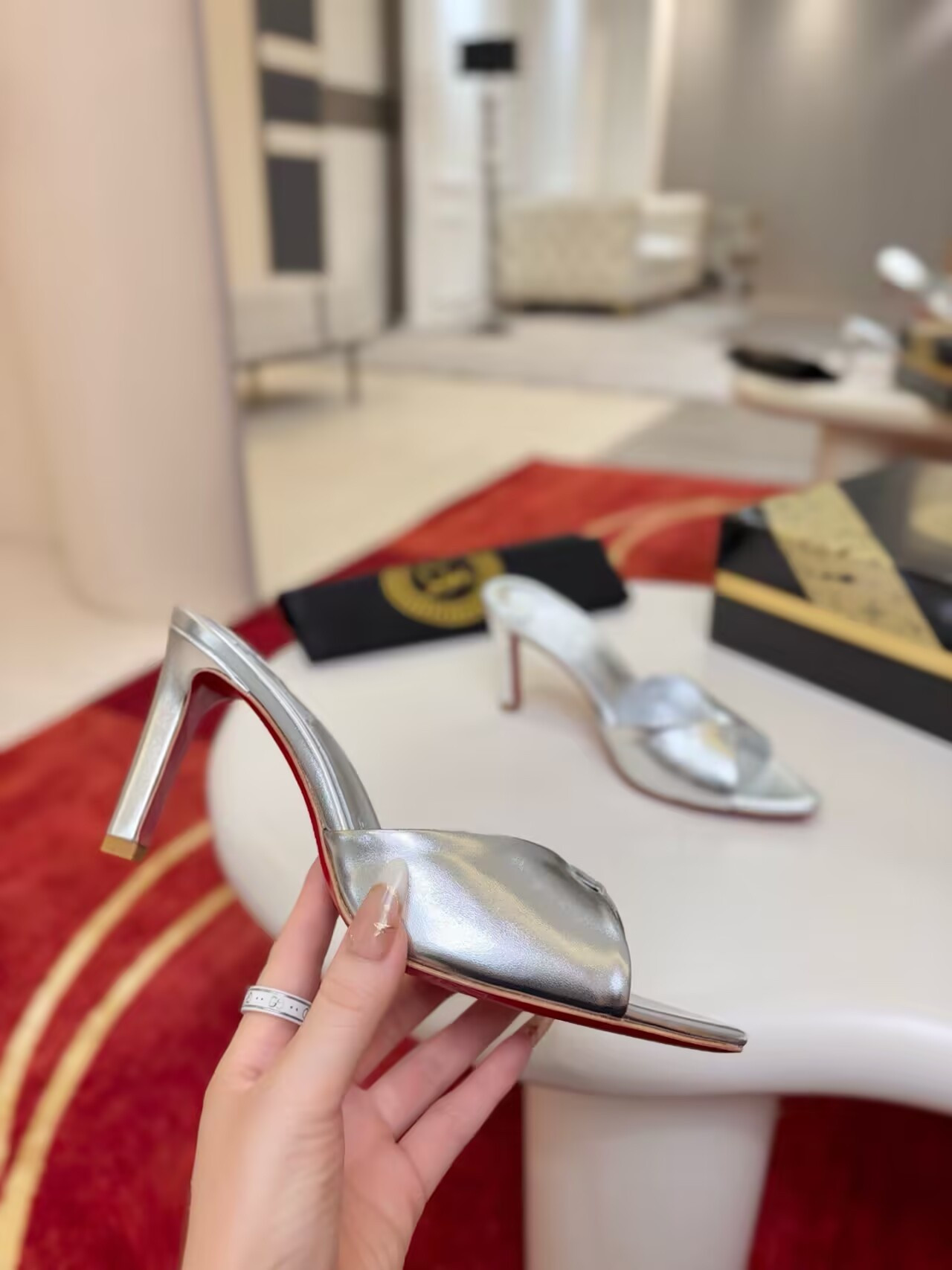 UA Chr1st1an Louboutin Me Dolly Mules 8.5cm Heel