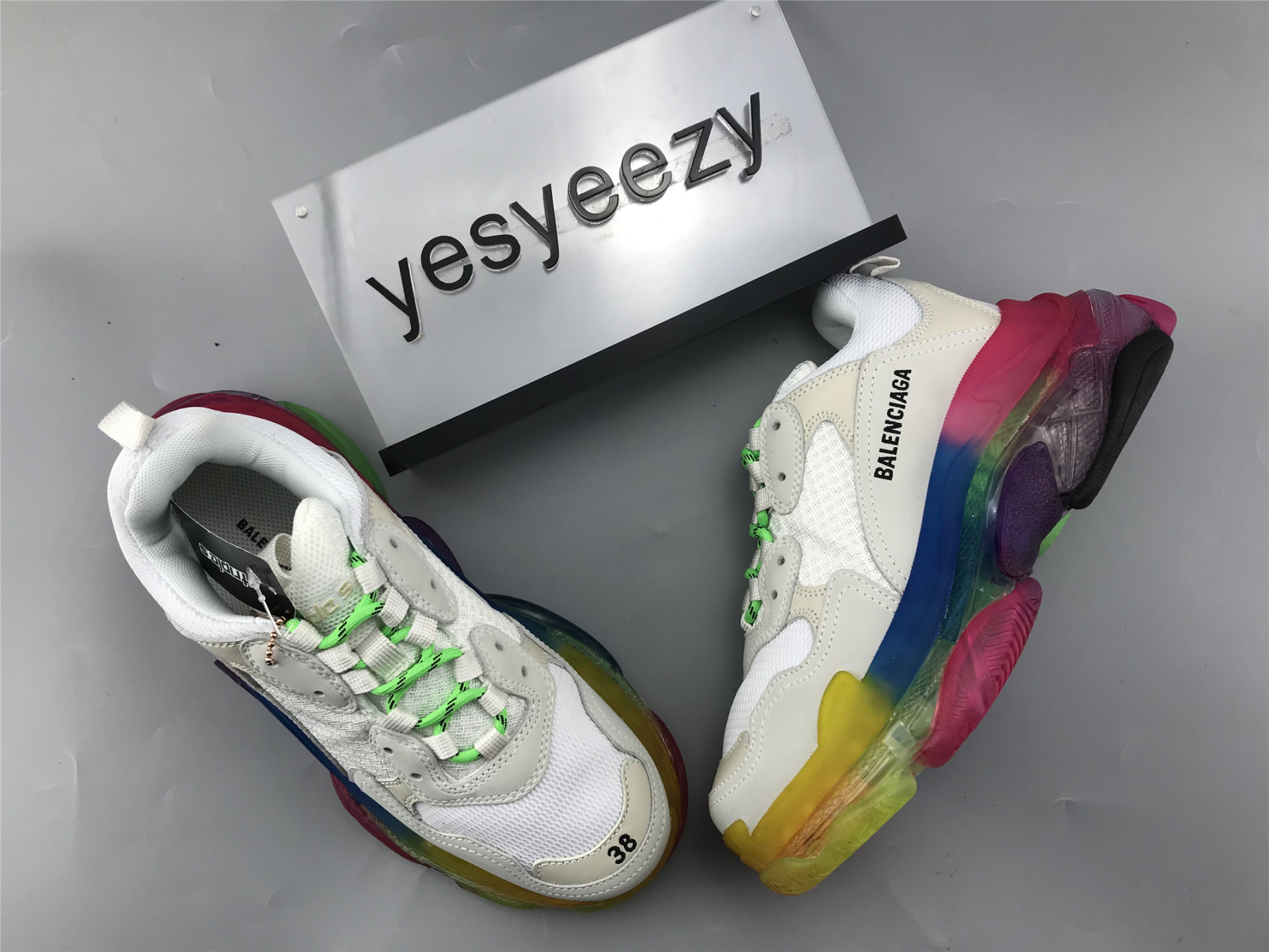 UA TRIPLE S SNEAKER GREY SLIVER WHITE