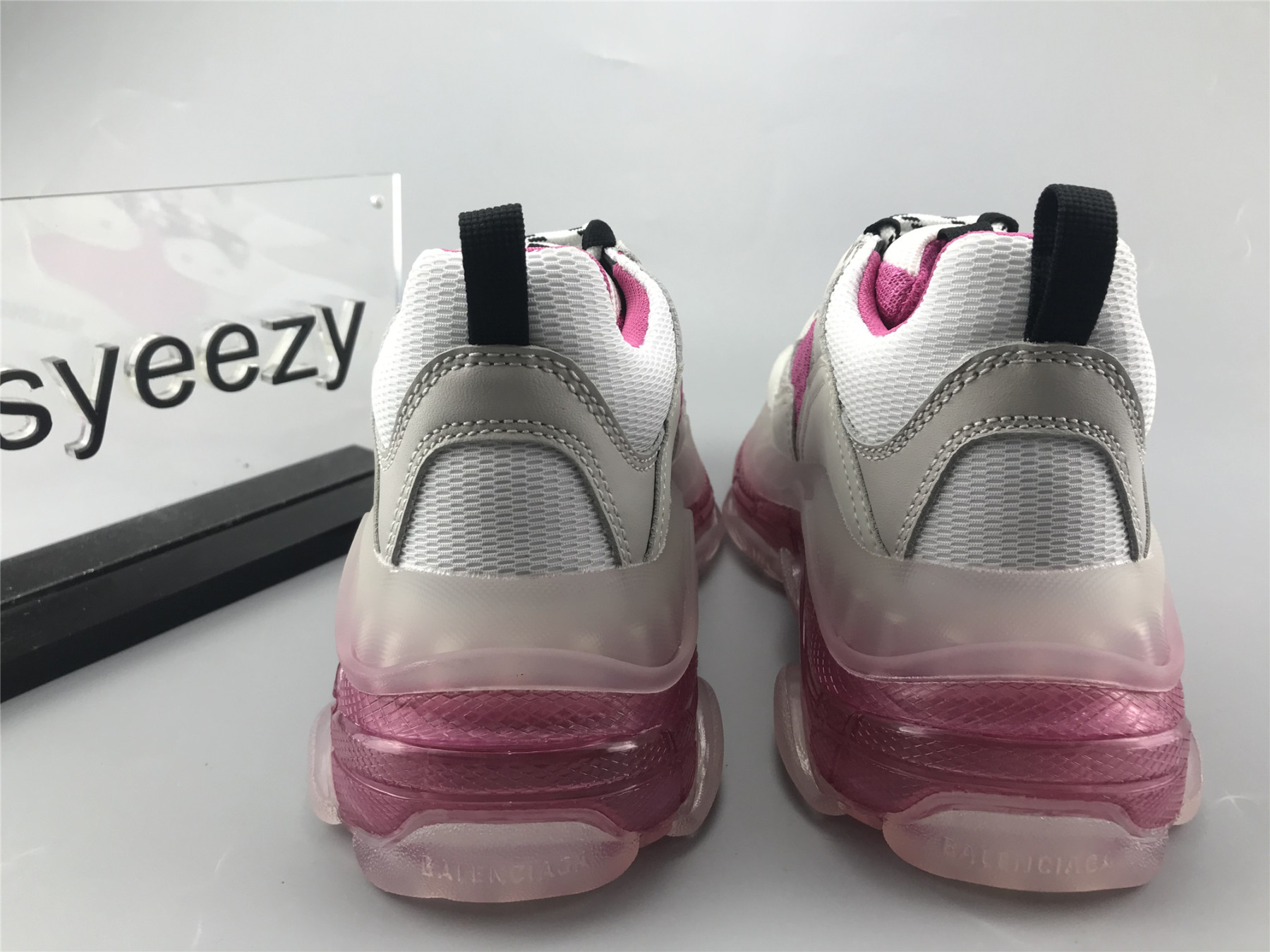 UA TRIPLE S CLEAR SOLE SNEAKER PURPLE RED