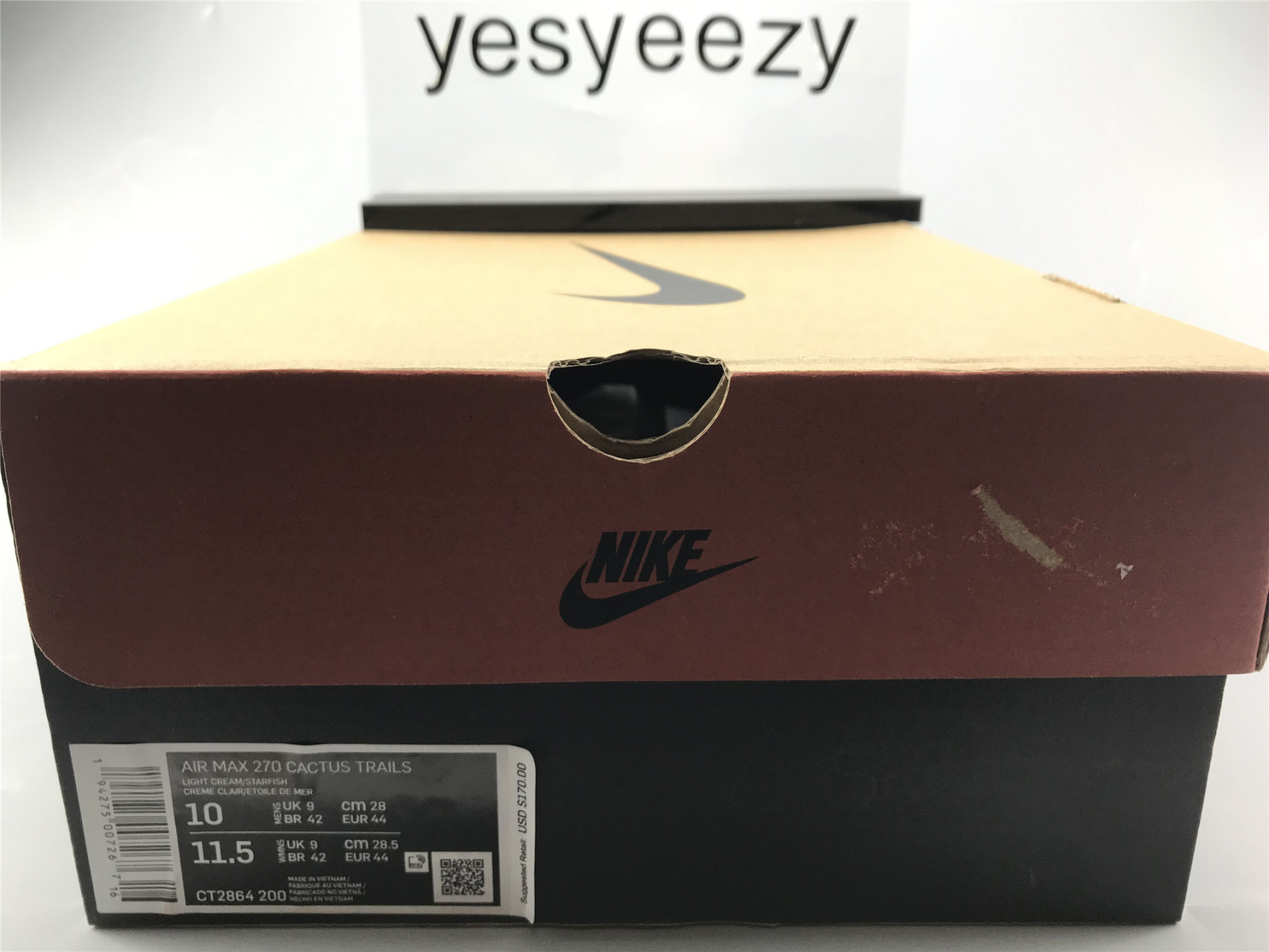 UA TRAVIS SCOTT X AIR MAX 270 REACT