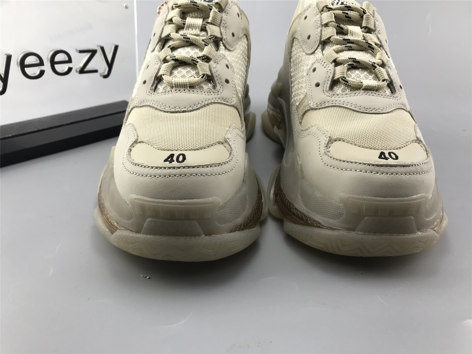 UA TRIPLE S CLEAR SOLE SNEAKER CRYSTAL