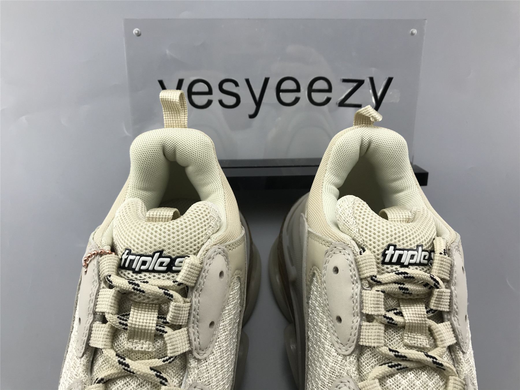 UA TRIPLE S CLEAR SOLE SNEAKER CRYSTAL