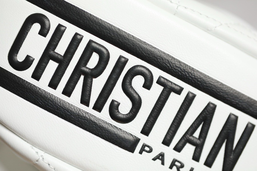 Lambskin Cannage Small D10r Vibe Hobo Bag White