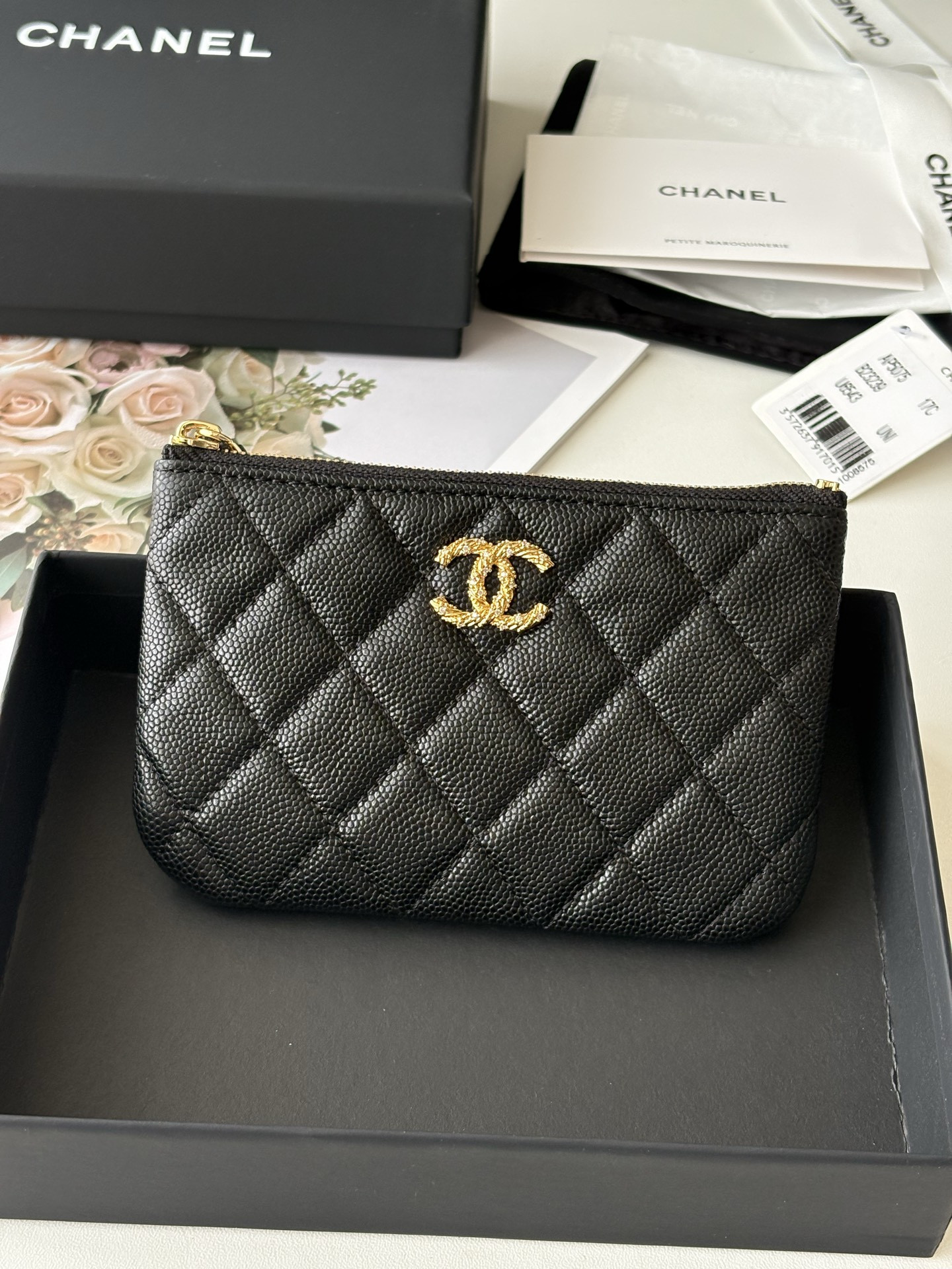 Ch**el Classic Zipped Pouch AS5075 14x9.5cm