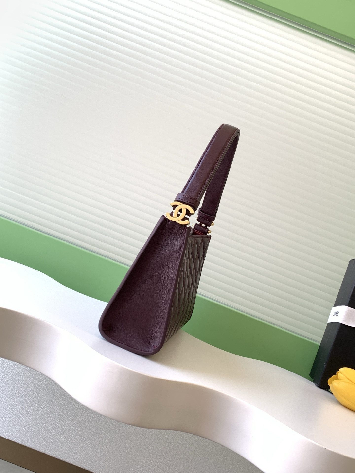 Ch**el 26X Hobo Shoulder Bag 14x22x7cm