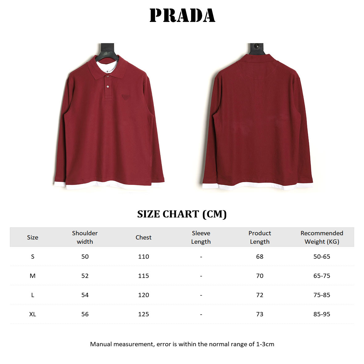 Pra*a Long-sleeved Polo Shirt