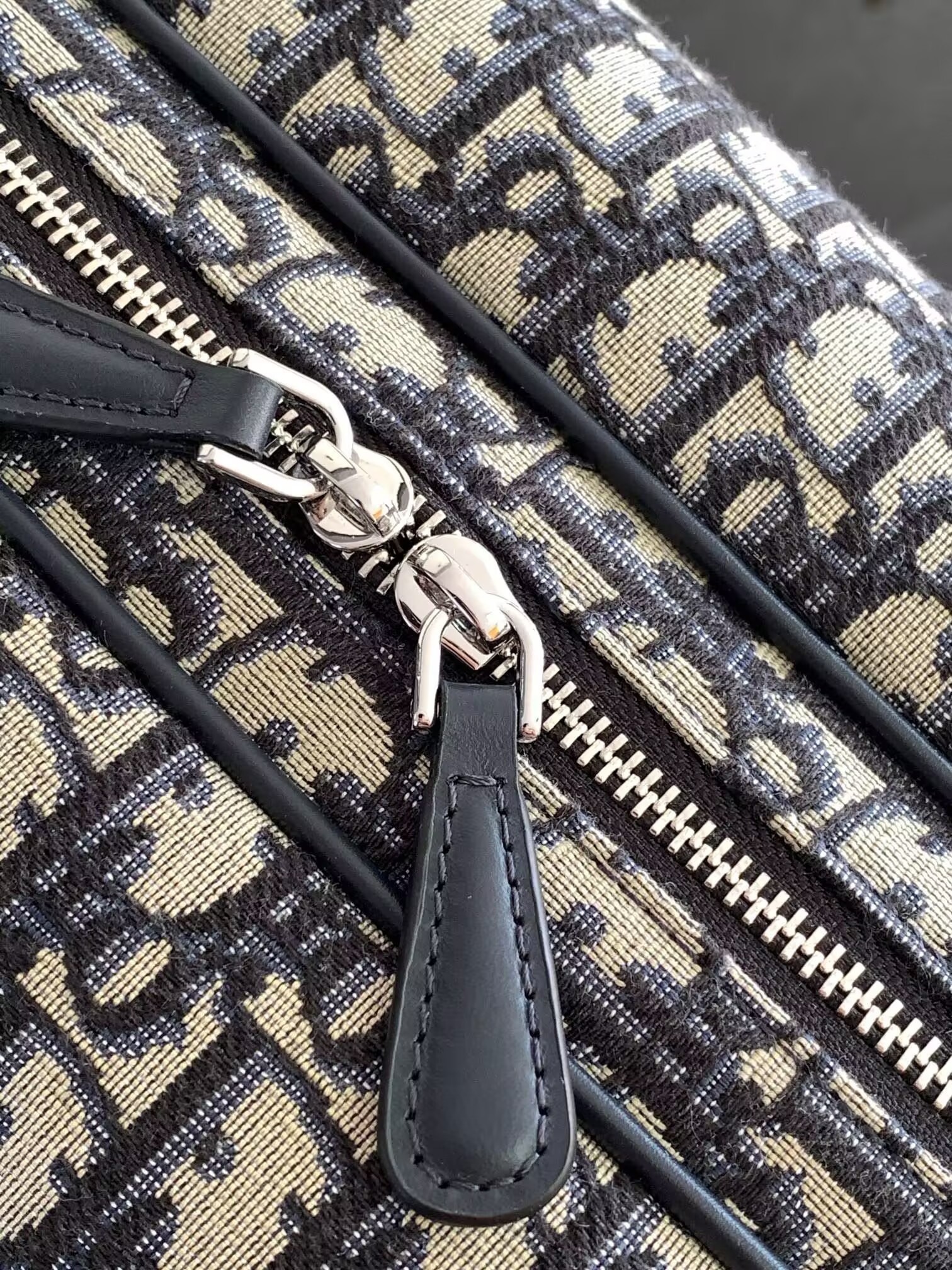 D10r Changing Bag Beige and Black D10r Oblique Jacquard 38x28x16cm