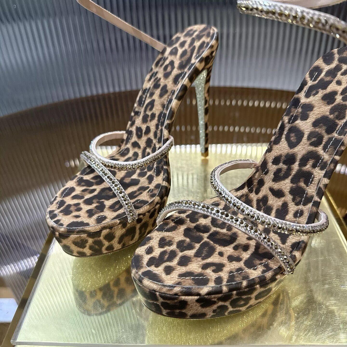 UA Rene Ca0v1LLa Cleo Animalier Platform Sandals