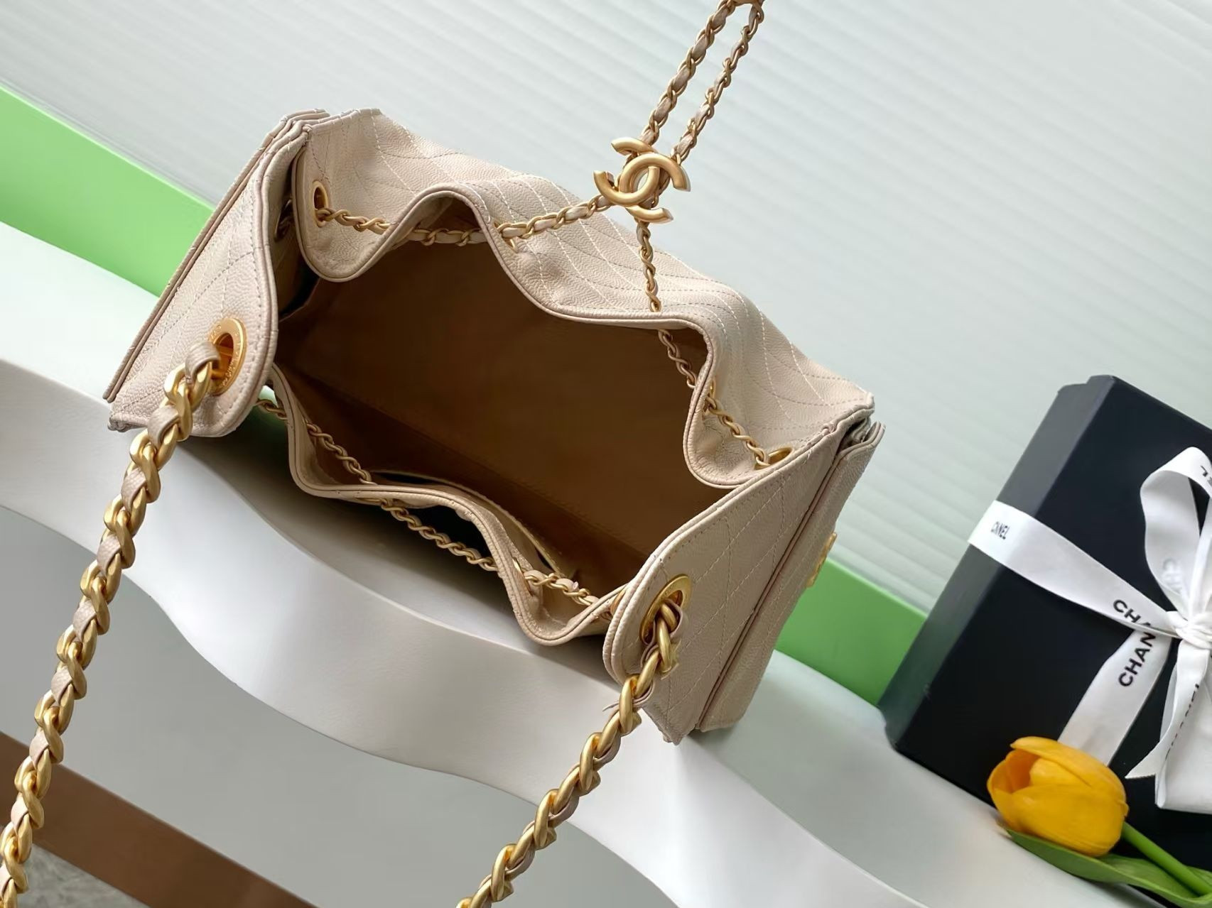 Ch**el 25C Bucket Bag 26x30x14cm