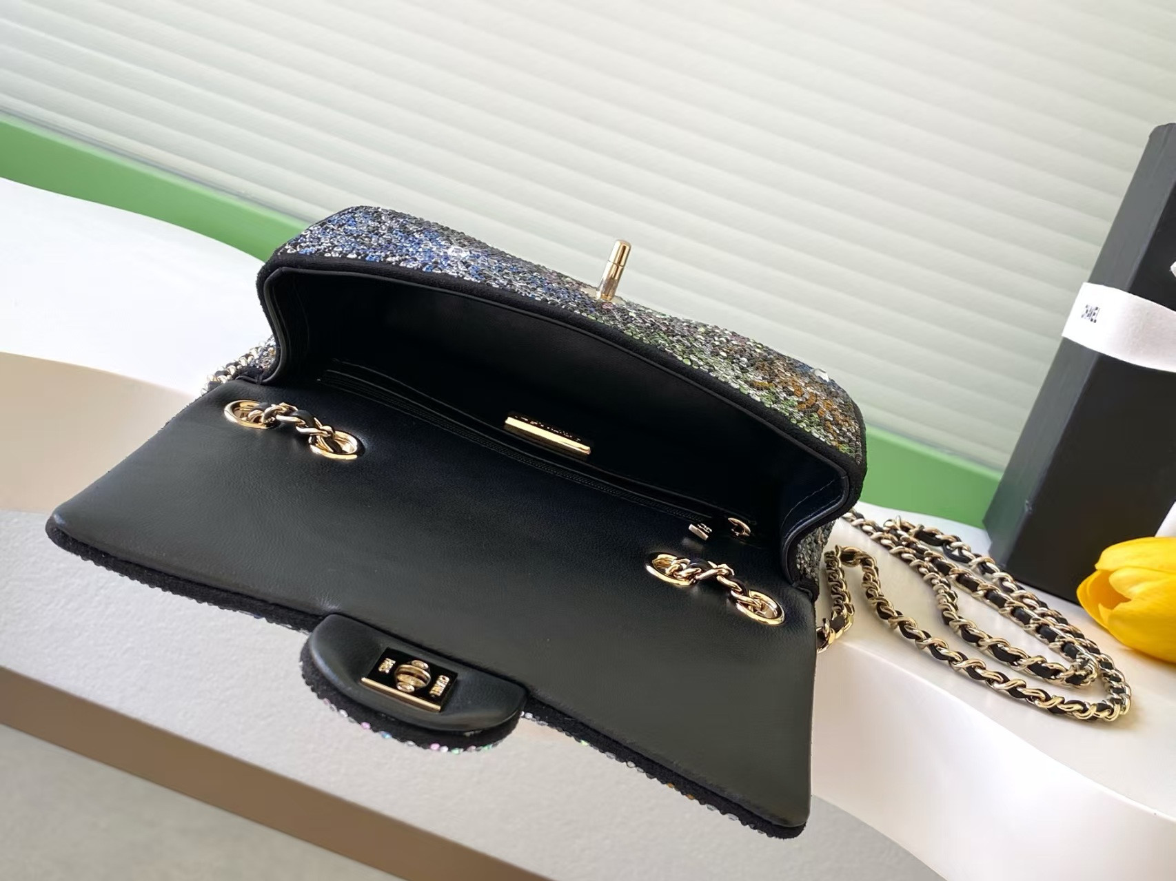 Ch**el Evening Bag 14x21x8cm