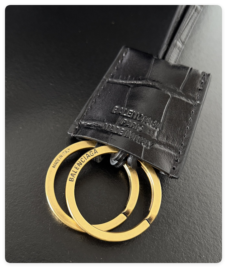 Ba1en*iaga Rodeo Mediun Croc-Embossed Top-Handle Bag 35x23.3x10.9cm