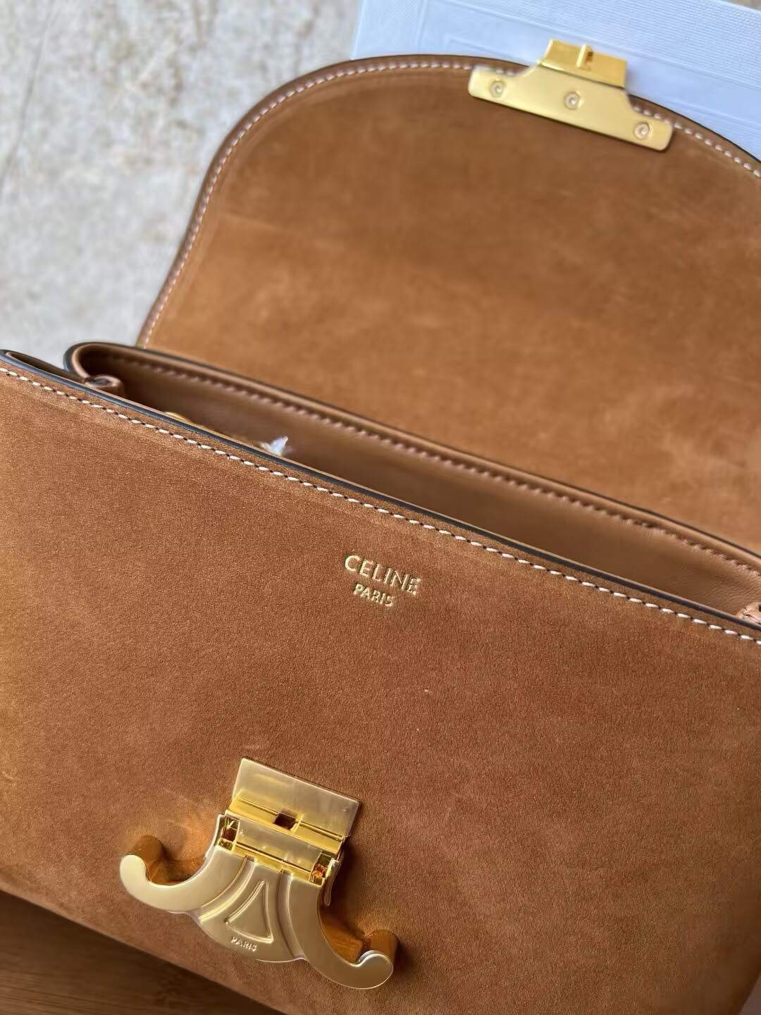 Ce1i*e Teen Nino Bag IN NUBUCK CALFSKIN 20.5x13x8cm