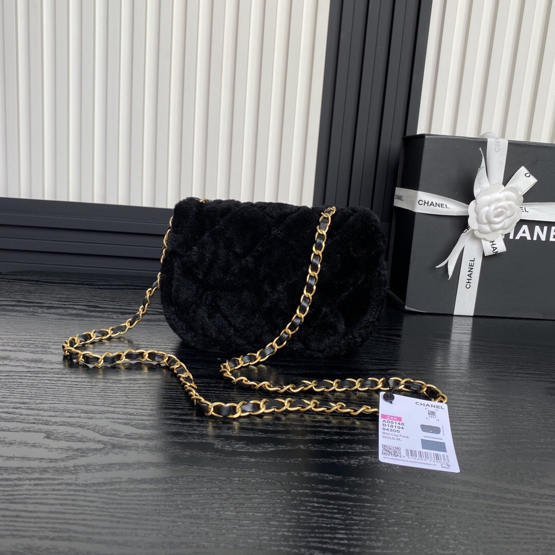 Ch**el Mini Flap Bag 12 x 18 x 6cm