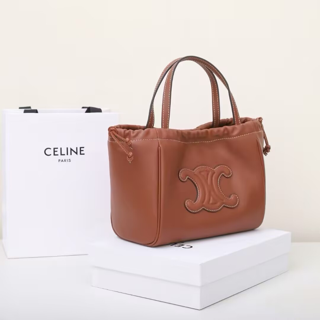 Ce1i*e Cabas Drawstring Triomphe Bag 22x17x15cm