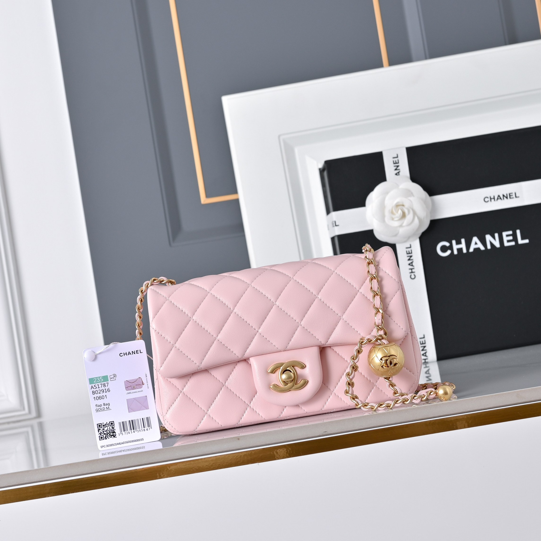 Ch**el flap bag as1787 20x13x7cm