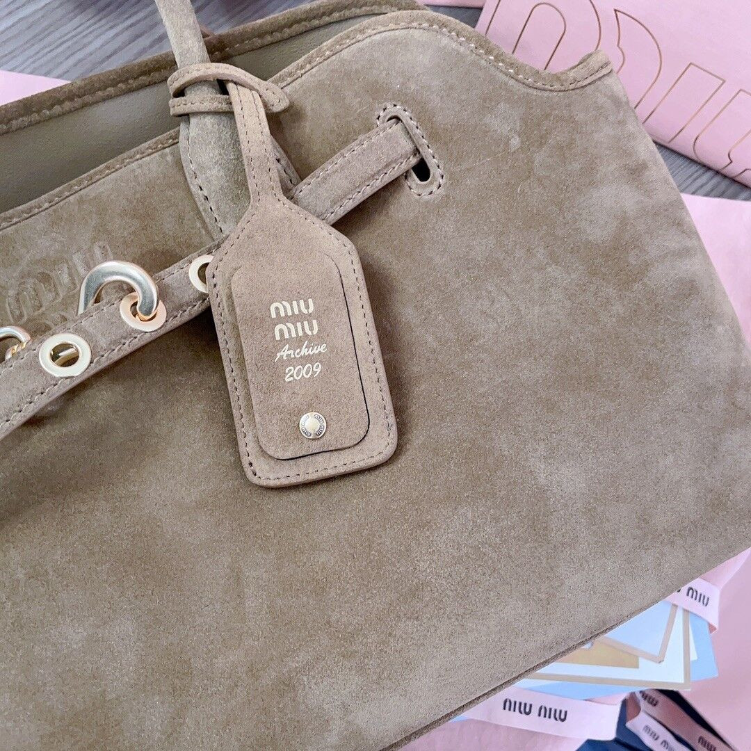 Miu Miu Aventure Suede Bag 22.5x44x14.5cm