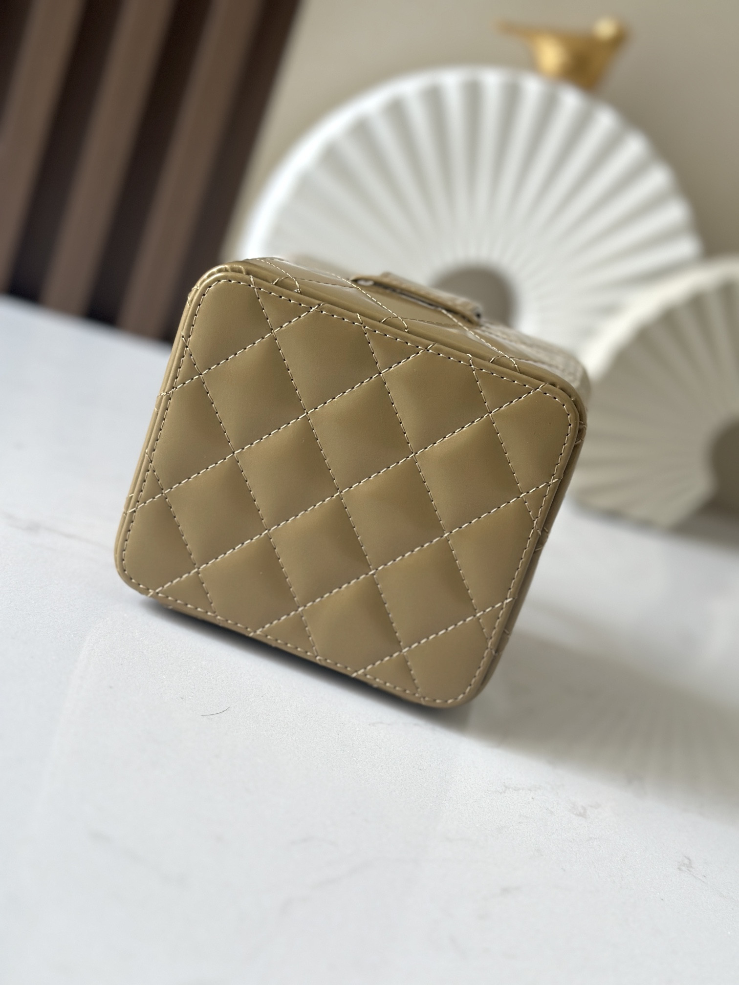 Chanel Vintage Cosmetic Bag 11x9.5x8.5cm