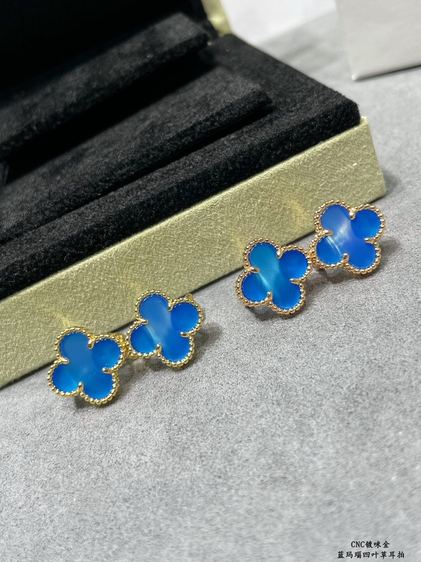 V*n Cl**f & Arpels Four-leaf Clover Earrings