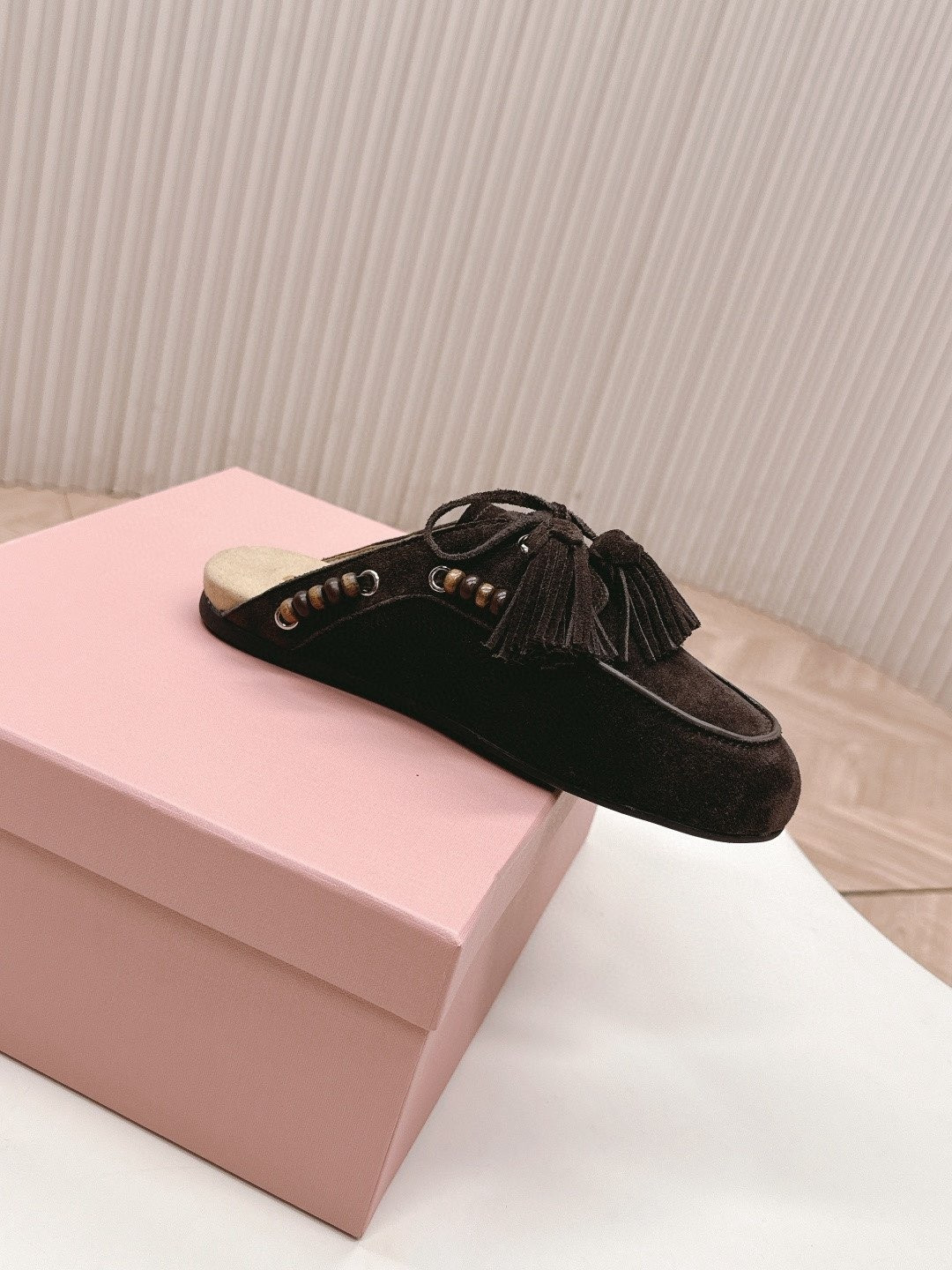 UA Miu Miu Tassel Mules