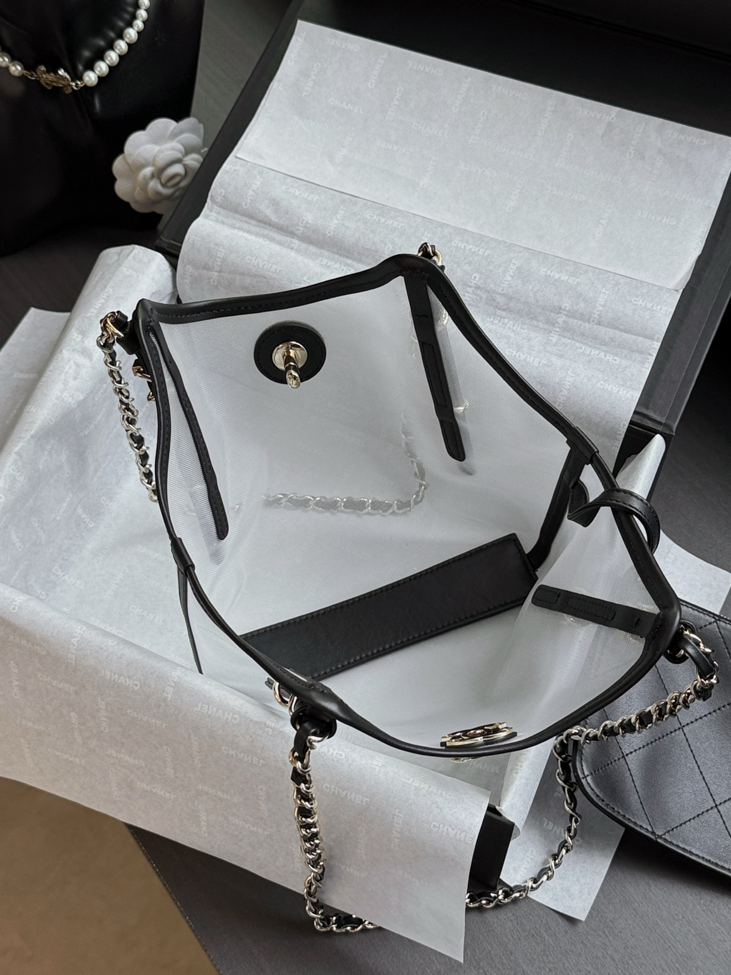 Ch**el shopping bag as6015 20x28x7cm