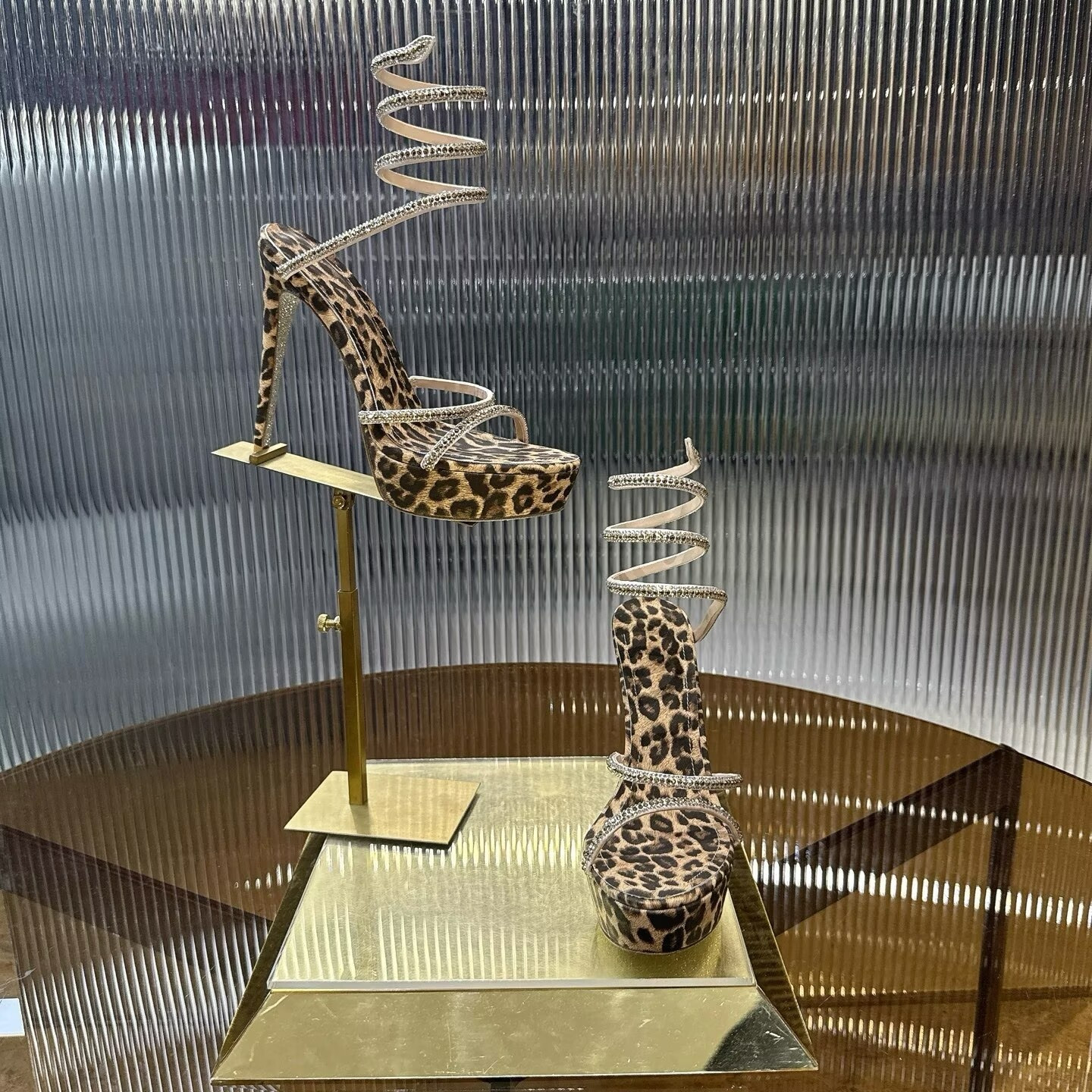 UA Rene Ca0v1LLa Cleo Animalier Platform Sandals