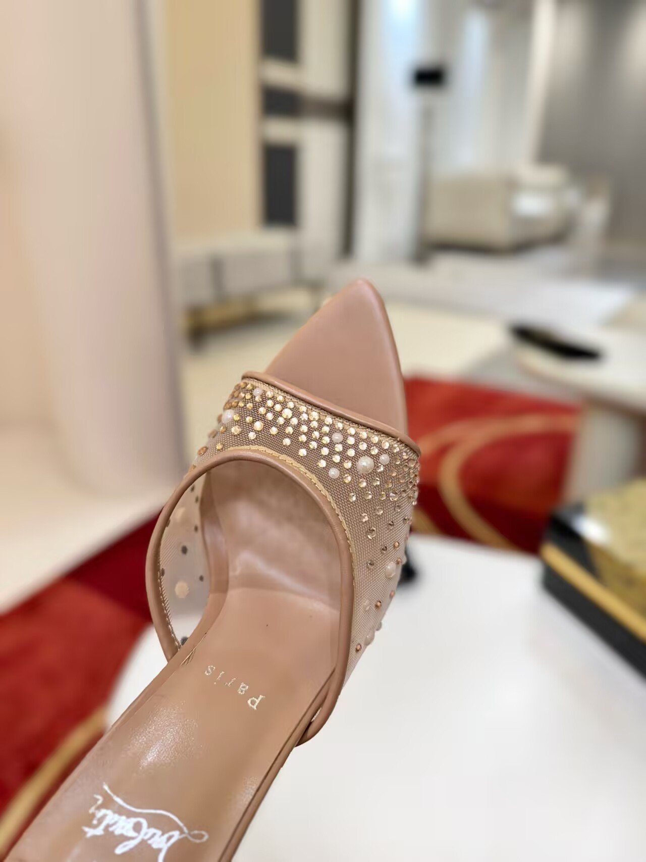 UA Chr1st1an Louboutin Miss Z Mule 10cm Heel