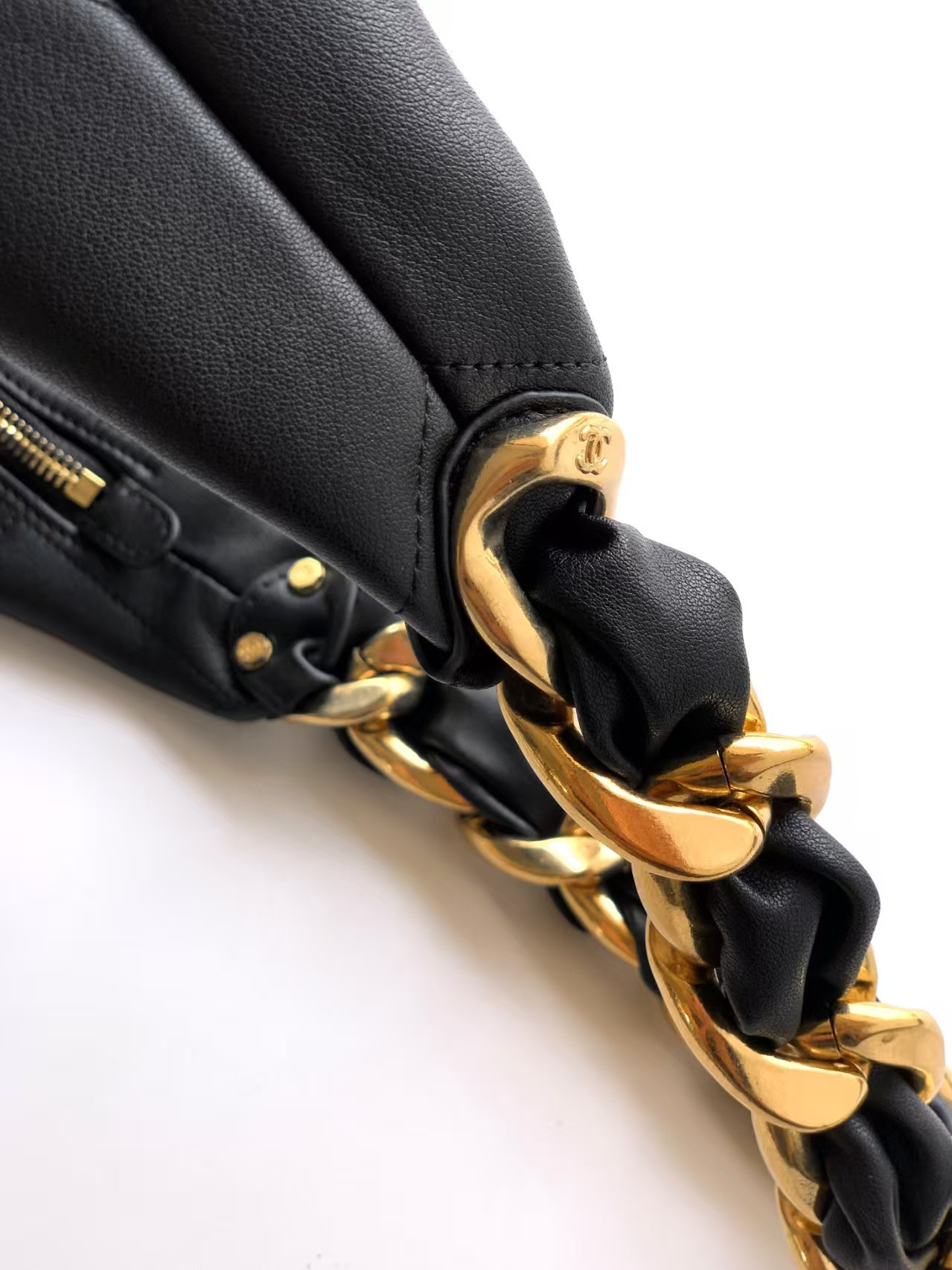 Ch**el Hobo Handbag 24x28x8cm